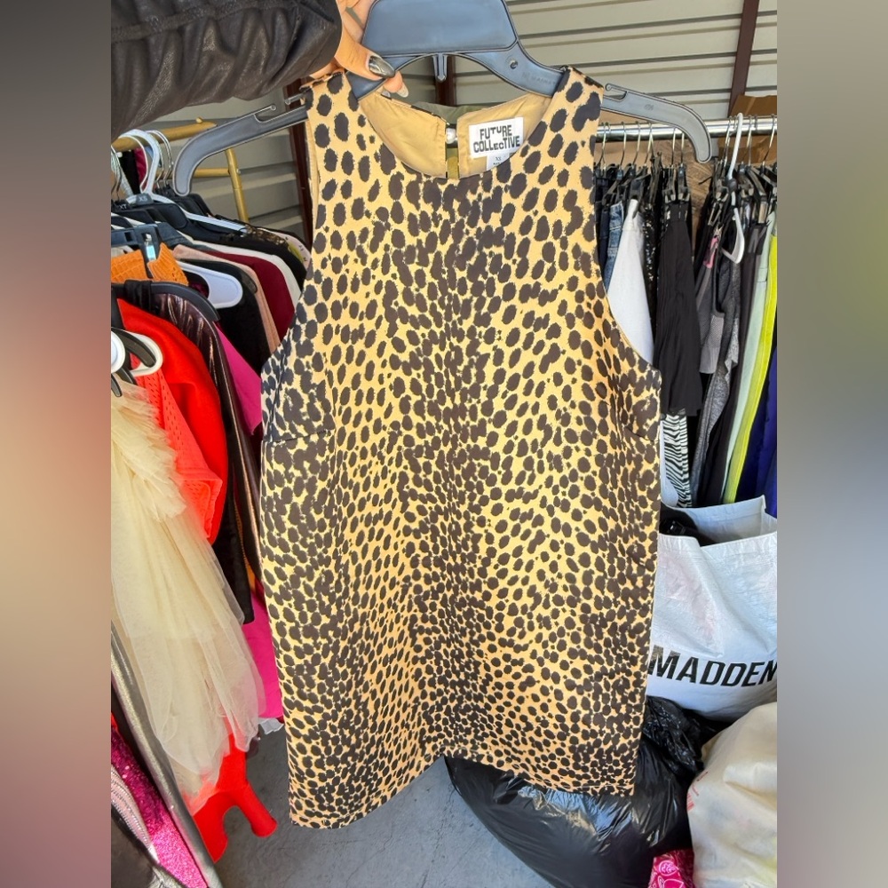 Leopard Print Sleeveless Dress